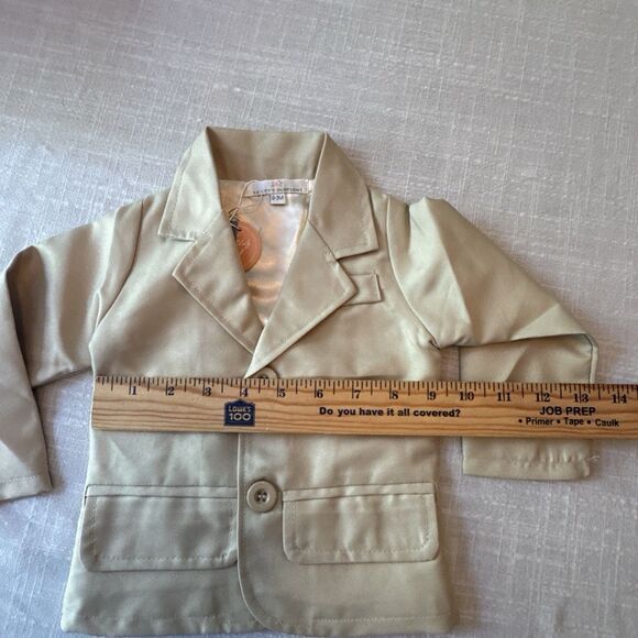 Bailey’s Blossoms Two Button Tan Blazer 0-3 Months NWT‎ - Picture 5 of 8